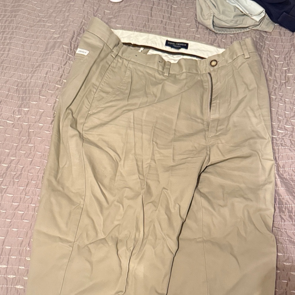Daniel Cremieux Men's Tan Chinos